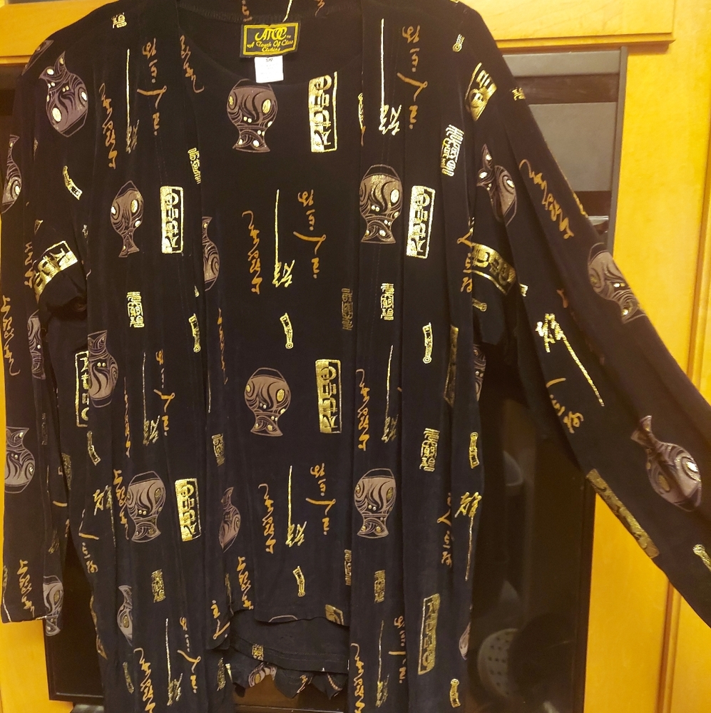 Touch of class travel jacket matching top s/m